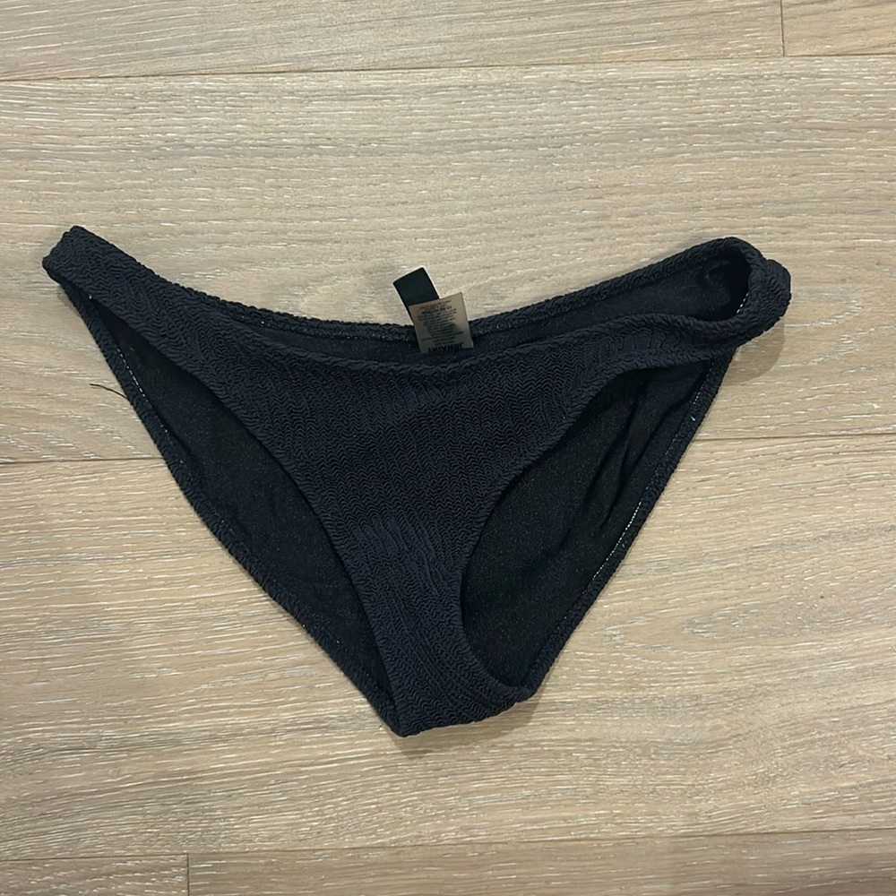 Black triangl bikini bottoms